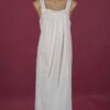 Star Dreamer Sleeveless White cotton night gown, embroidery on yoke ¾ length Star Dreamer, Dawhaven Australia