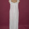 Star Dreamer White Cotton nightdress, embroidery on yoke ¾ length Star Dreamer