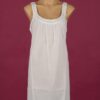 Star Dreamer short 100% cotton nightgown, white embroidery, sleeveless. Dawhaven Australia